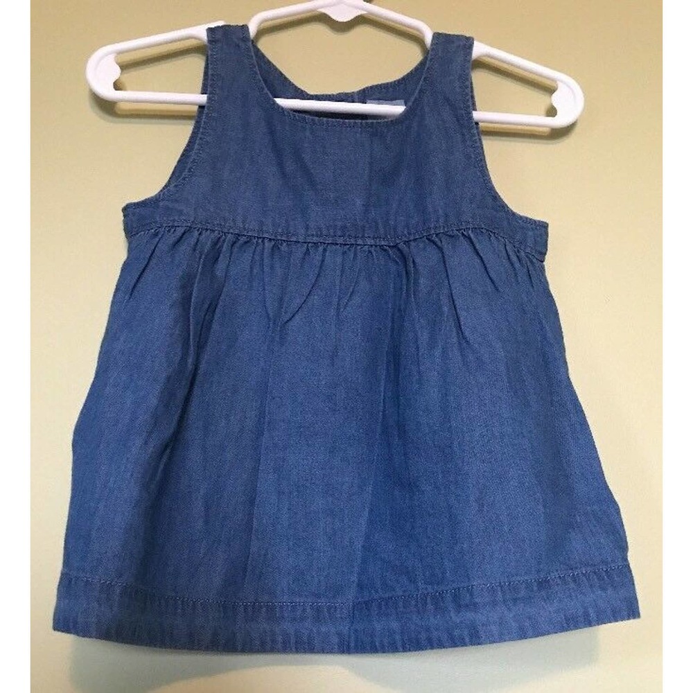 Baby Gap Jean Top 18-24 Months Jean Jumper Top Open Back